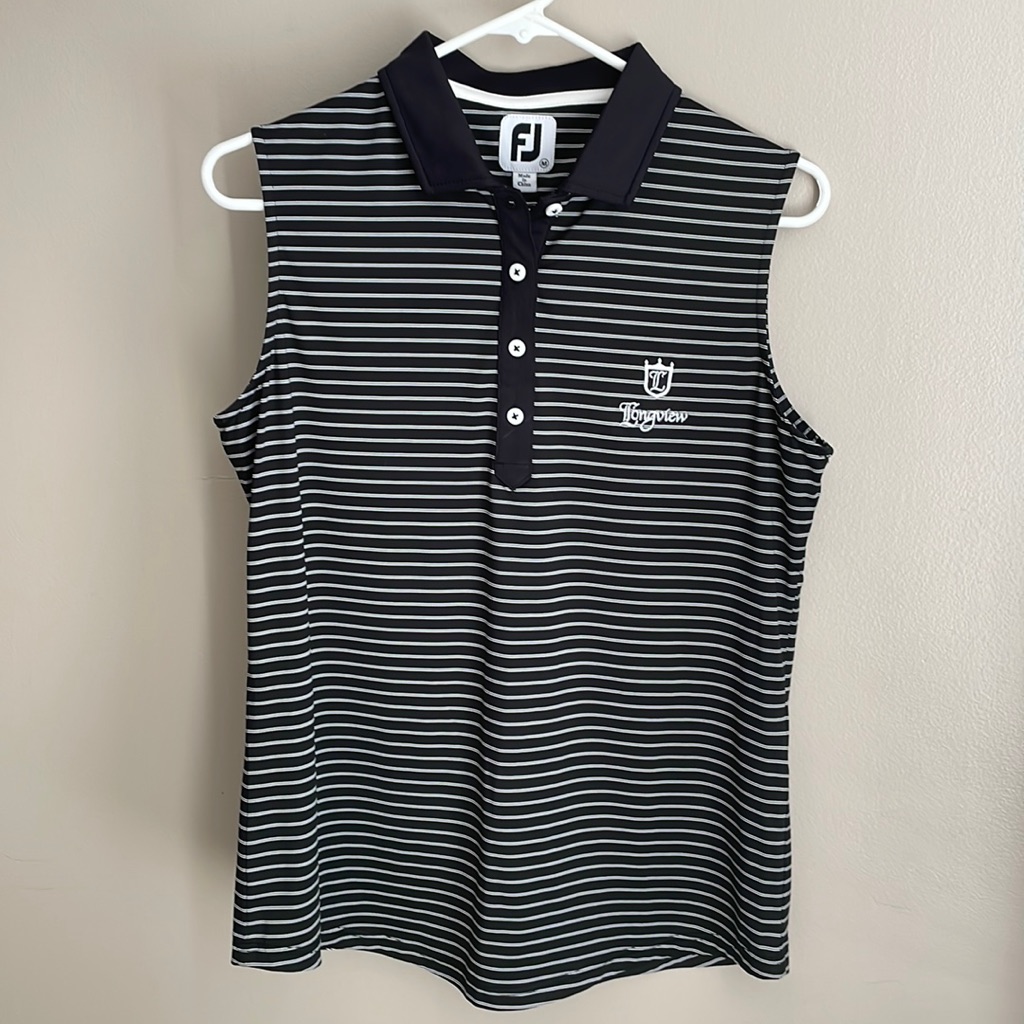 Footjoy Sleeveless Golf Polo Shirt, Women’s Medium